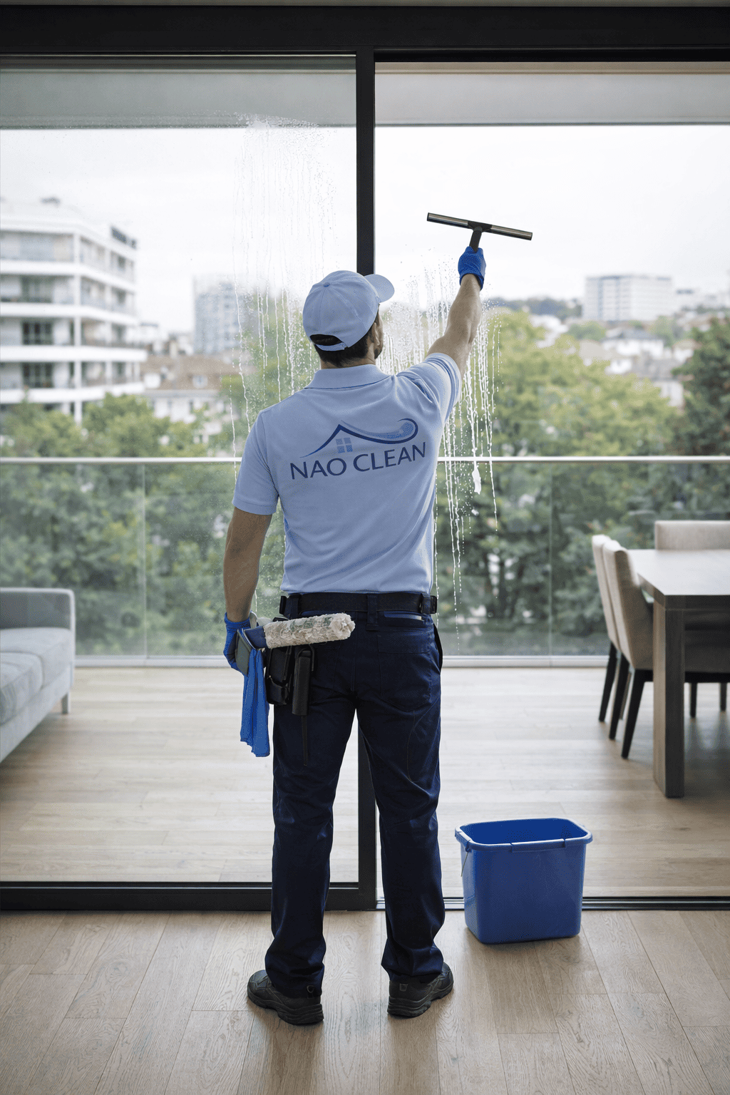 Nettoyage de vitres d'appartement à Bruxelles par Nao Clean